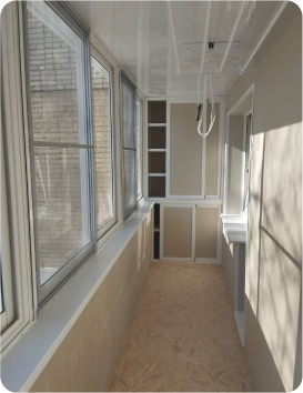 Стандартное остекление балконов